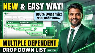 Stop Doing Manual Data Entry! 🤯 Multiple Dependent Drop Down List in Excel | Telugu