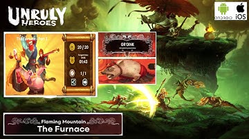 Unruly Heroes : The furnace part 3 Groink fight | perfect run