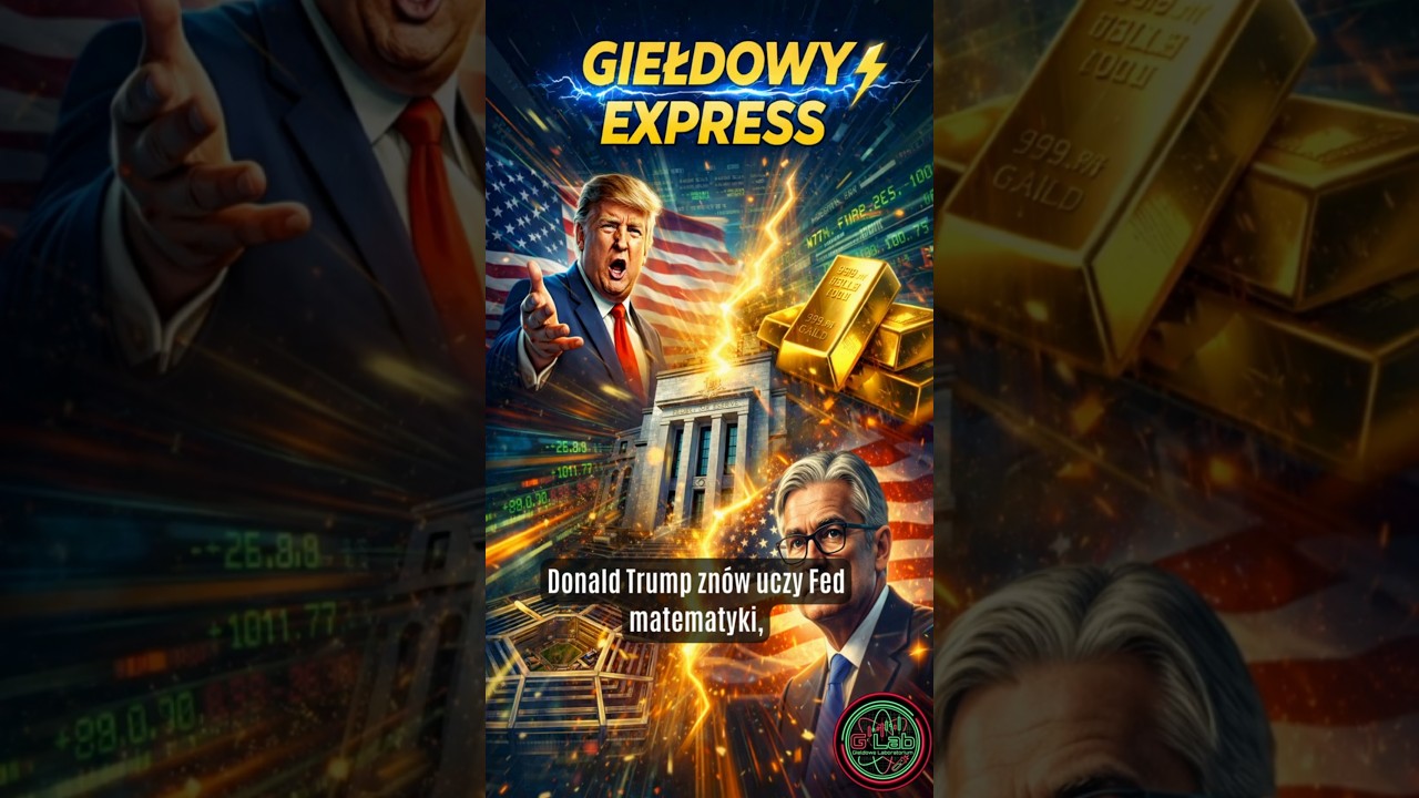 Trump naciska Fed, złoto reaguje, dług USA rośnie 🚂📈 