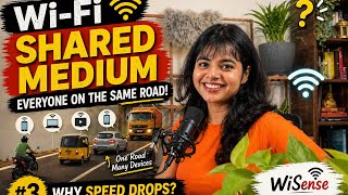 Why Your Wi-Fi Slows Down With More Devices 🤔 | Shared Medium Explained