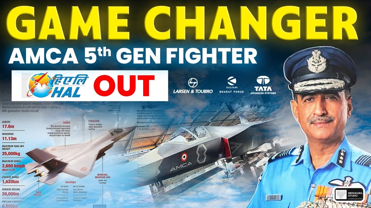 AMCA 5th Gen Fighter, HAL Out, L&T , Bharat Forge & Tata Lead . 