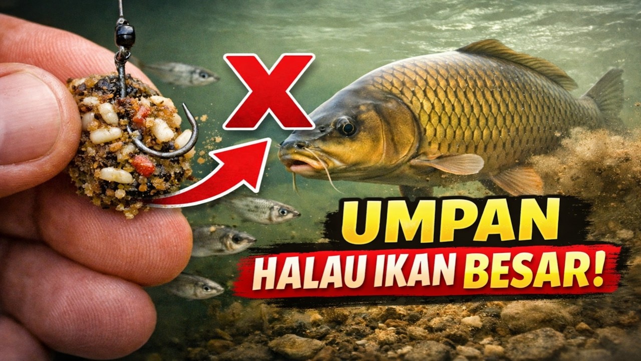Berhenti bagi makan ikan kecil! Inilah punca kenapa umpan korang sebenarnya menghalau ikan besar.