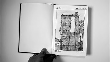 Sketchbook Tour 2021 (architecture ink sketches)