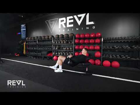 DB Staggered Stance Hip Thrust | REVL Training