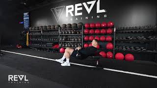 Famous DB Staggered Stance Hip Thrust | REVL Training Profile