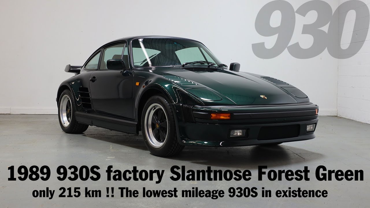 1989 930 S factory Slantnose Forest Green/Black 215km - YouTube