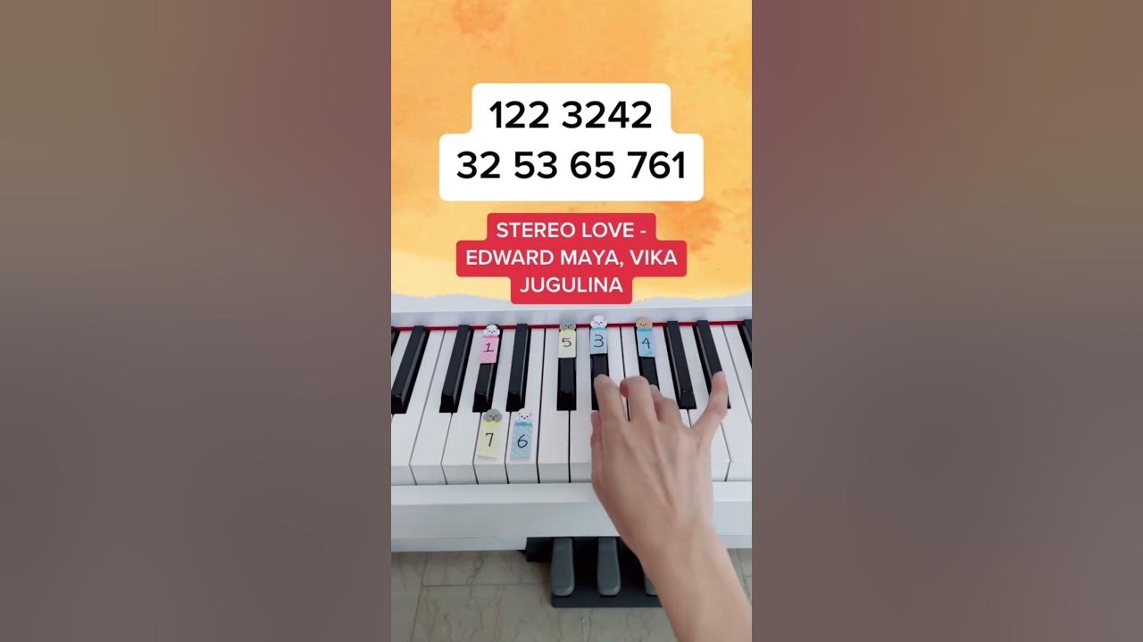 Stereo Love - Edward Maya, Vika Jugulina (Piano Tutorial) #stereolove #edwardmaya #pianoshorts