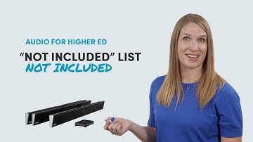 Complete audio solutions  — one more advantage of the HDL pro series for higher ed spaces