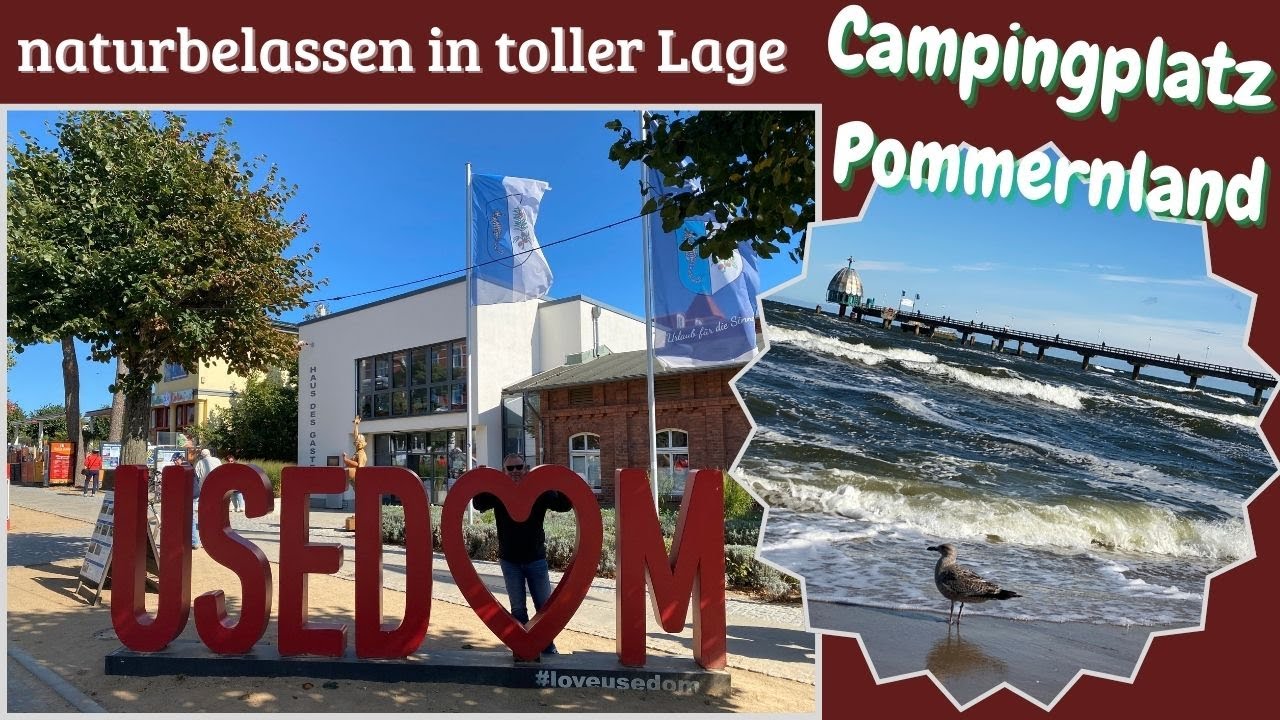 Campingplatz Pommernland 🏕️ auf der Insel Usedom in Zinnowitz direkt an der Ostsee!