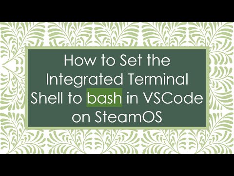 How to Set the Integrated Terminal Shell to bash in VSCode on SteamOS