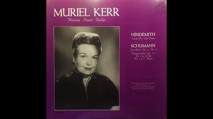 Muriel Kerr plays Schumann and Hindemith (RCA LM-2...