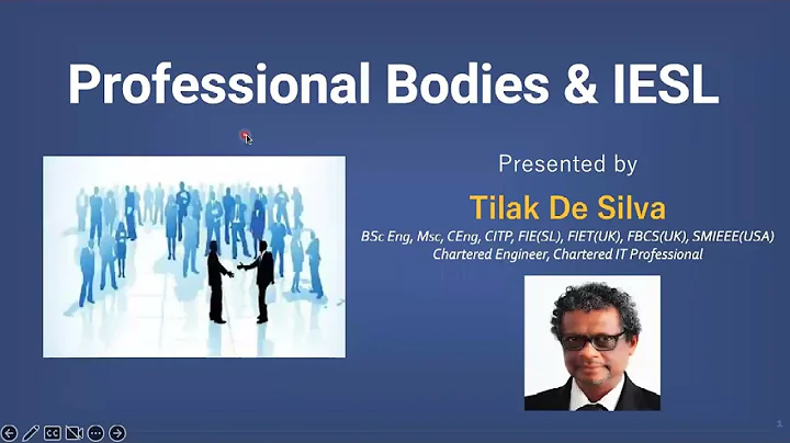 Professional Bodies & IESL