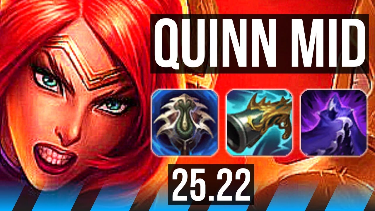 QUINN vs MEL (MID) | 900+ games | KR Master | 25.22 | Manual Gamer