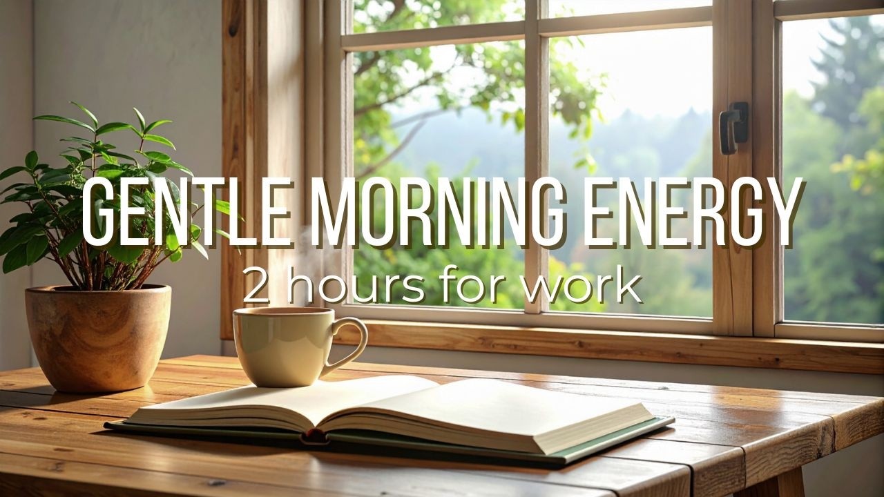 Morning Work BGM | Uplifting Acoustic Lo-fi (2 Hours) | 6:15 AM Window Lofi