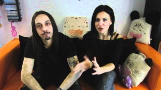 Cristina Scabbia y Andrea Ferro  (LACUNA COIL) saludan a sus fans en Latinoamérica !!