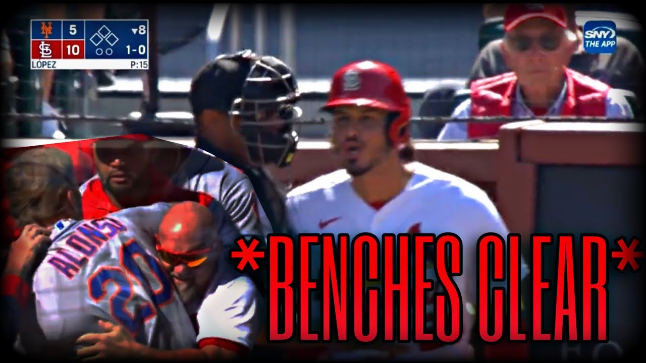 Mets Cardinals Brawl *BENCHES CLEARED* YouTube