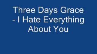 Three Days Grace - I Hate Everything About You (speed up) Resimi