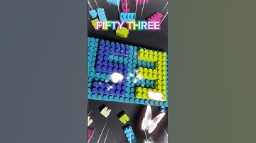 Make The Number Fifty Three Building Blocks #lego #buildingblocks #blocks #feedshorts #shorts