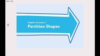 Grade 3 Geometry: Partition Shapes