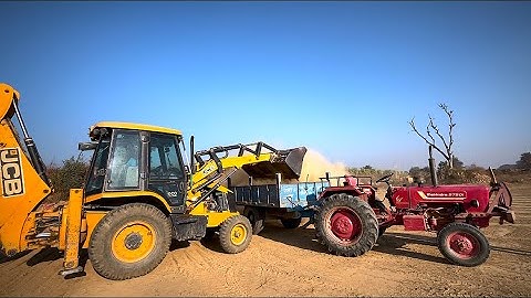 Mitti Loading Champions: JCB 3DX, Mahindra 575 & Powertrac 439 at Work!”