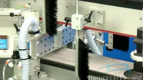 Automatically applying a label around three sides of plastic square containers