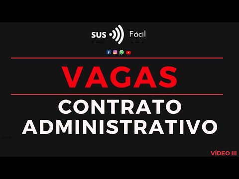 VAGAS DE CONTRATOS ADMINISTRATIVOS NA ÁREA DA SAÚDE (VEJA COMO SE CANDIDATAR E SER UM CONTRATO)