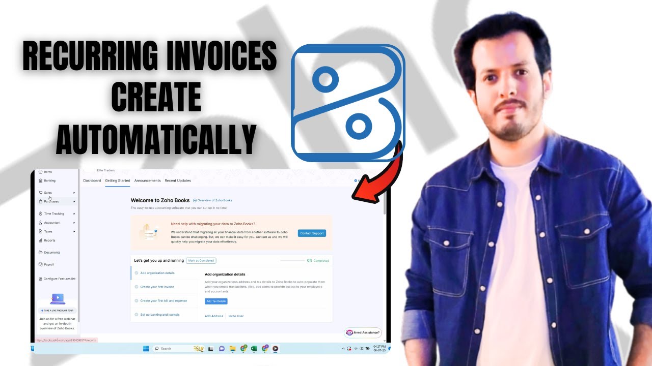 How to Create Recurring Invoices in Zoho Books | Automated Billing for ...