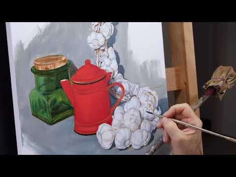 TRICOLORE - Making of / olio su Tela - oil on canvas cm 50x35 - by Riccardo Bozzi.