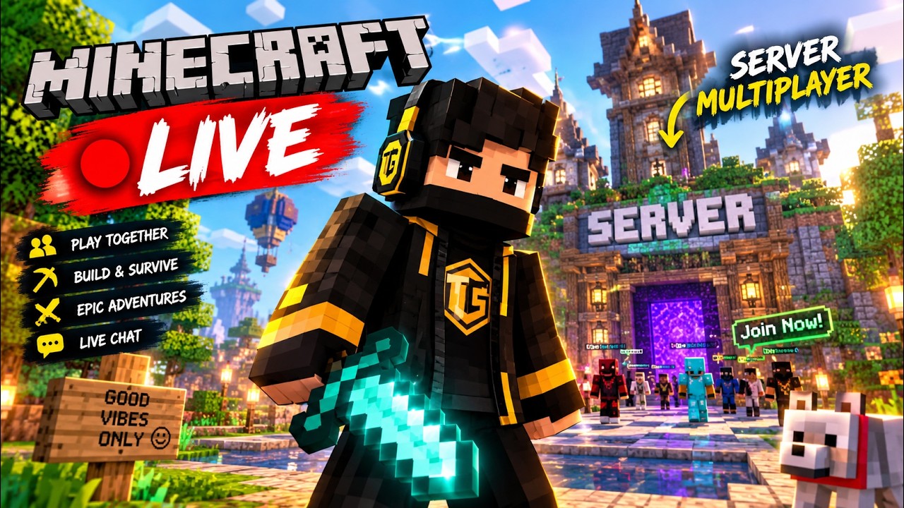 🔴 MINECRAFT SERVER LIVE! 🎮🔥 | Multiplayer Survival & Fun! - YouTube