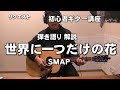 世界に一つだけの花  弾き方解説　SMAP COVER　ジェイのギター講座