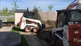 Kemptville Pool inground Installation Bobcat Team