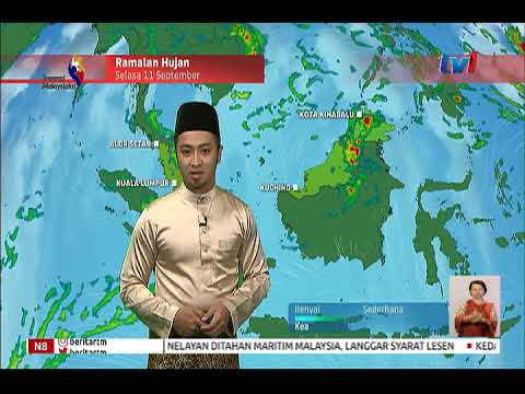 Met Malaysia Laporan Cuaca 8pm 11 Sept 2018 Youtube