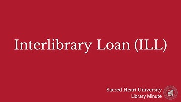Interlibrary Loan (ILL)