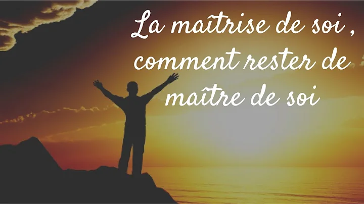 la matrise de soi , rester matre de soi de Jacquel...