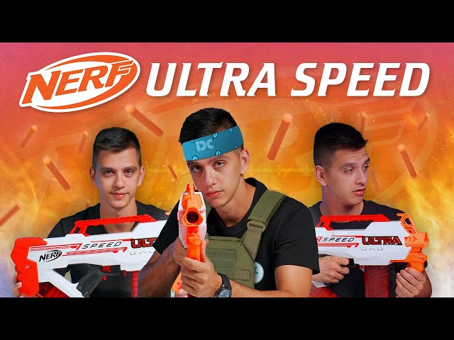 NERF F4929 Ultra Speed Motorized Dart Gun Blaster - Orange/Red