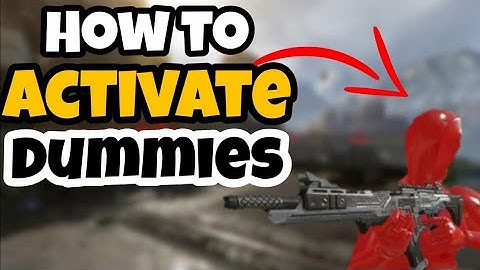 How to activate bots/dummies in Firing range-Apex Legends season 7 (Confirmed Working)