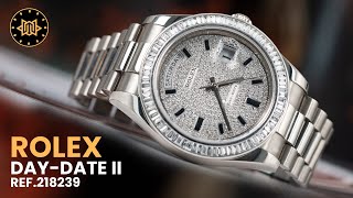 Rolex Day-Date II with Diamond-set Dial and Breguet Diamond Bezel
