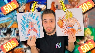 PAGUÉ A ARTISTAS 200 DÓLARES PARA QUE MEJORARAN GOKUS DEFORMES