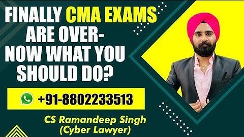 FINALLY CMA INTER AND FINAL EXAMS ARE OVER - NOW WHAT YOU SHOULD DO?