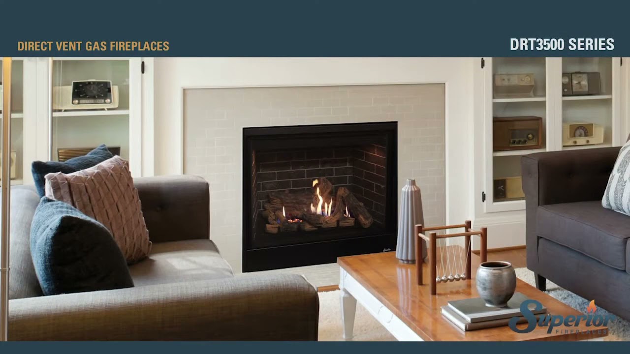 Superior 40 Direct Vent Traditional GAS Fireplace DRT4040 Natural GAS