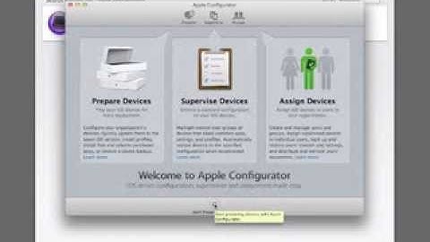 1:X Support - Install & Setup Apple Configurator