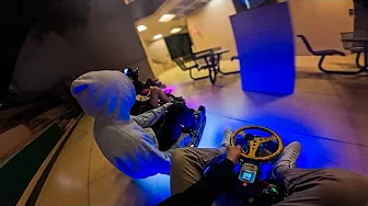 POV RAW night time tandems on MODDED drift karts