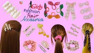 Cute Fancy!!.. #DIYHairAccessories #FashionHacks #DIYJewelry #GirlsLifeHacks #GirlsDIY