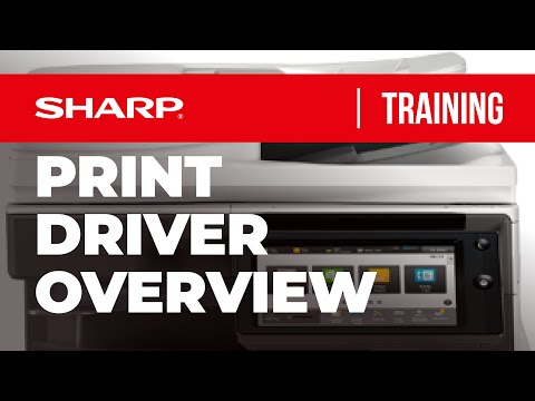 Sharp Print Driver Overview | Settings, Presets & Finishing Explained