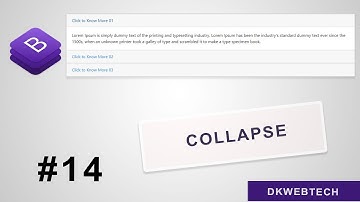 Collapse - Bootstrap 4 in Hindi #14
