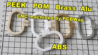 PEEK, POM, Brass and Aluminum creep test  CNC machining services by PCBWay