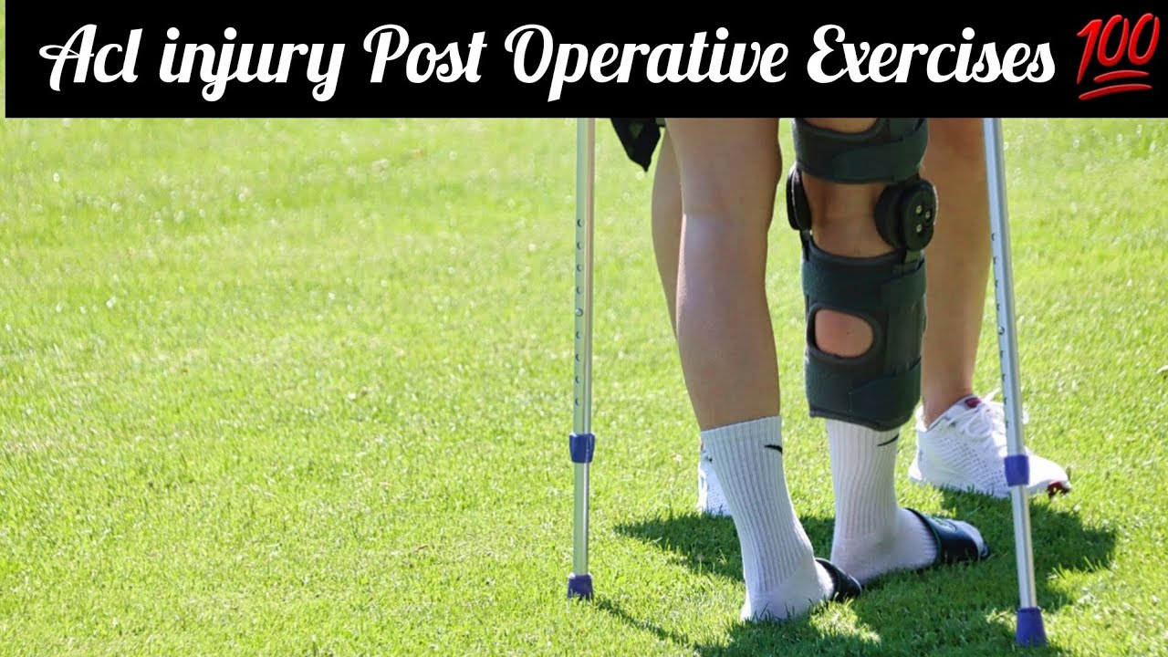 Acl injury💔 Post Operative Exercises 💯Acl ligament tear rehabilitation ...