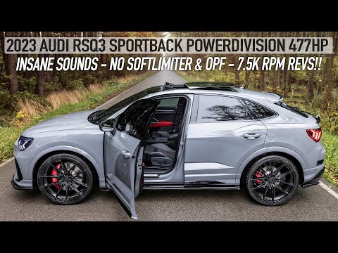 BEST SOUNDING NEW RSQ3/RS3! 2023 AUDI RSQ3 SPORTBACK POWERDIVISION 477HP - NO LIMITERS & OPF!