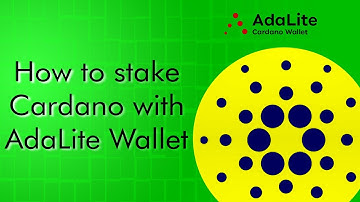 How to stake Cardano (ADA) with AdaLite