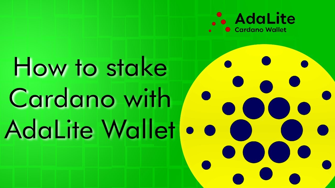 How to stake Cardano (ADA) with AdaLite - YouTube